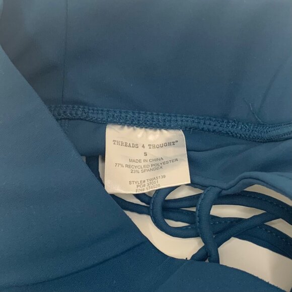 Threads 4 Thought ReActive Sports Bra Small TEAL - Picture 4 of 4